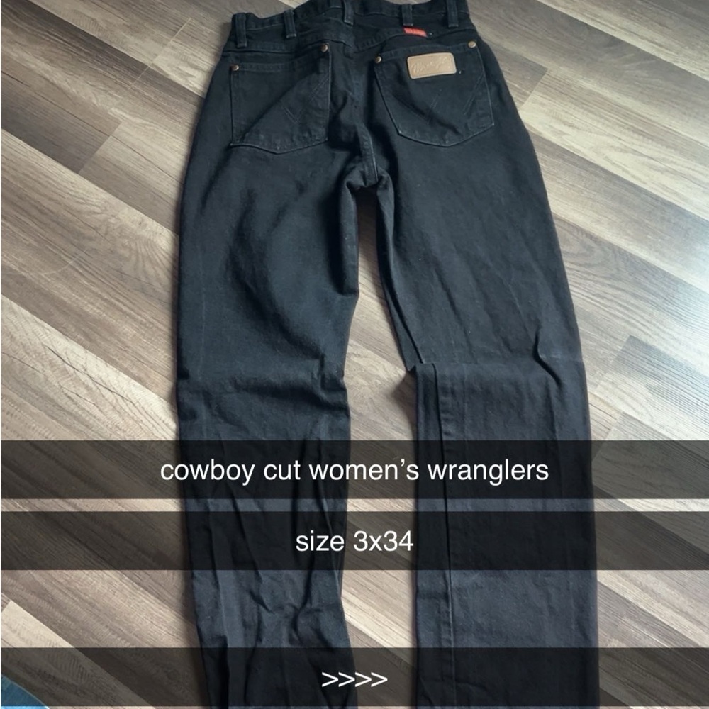 Wrangler Black Boot Cut Jeans Classic Style